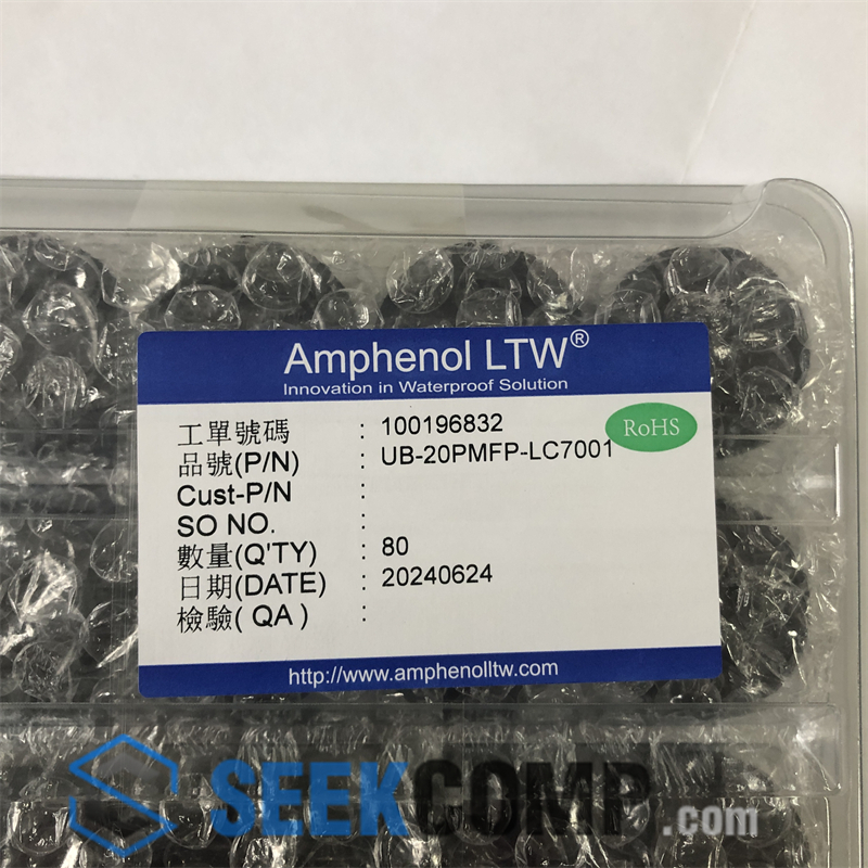 Amphenol LTW UB-20PMFP-LC7001 genuine in stock — real warehouse photo at seekcomp