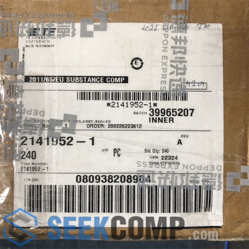 TE 2141952-1 genuine in stock — real warehouse photo at seekcomp