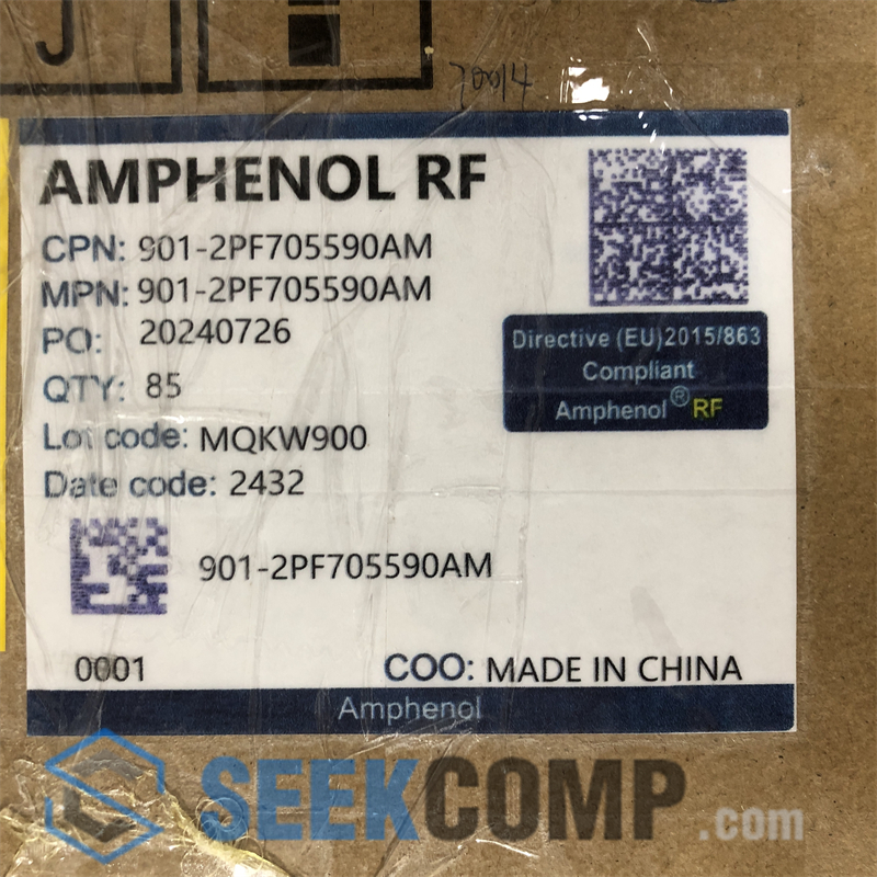 AMPHENOL RF 901-2PF705590AM genuine in stock — real warehouse photo at seekcomp
